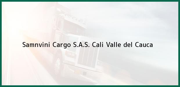 Teléfono, Dirección y otros datos de contacto para Samnvini Cargo S.A.S., Cali, Valle del Cauca, Colombia