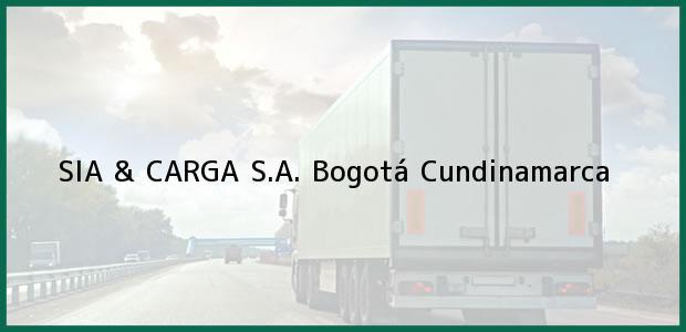 Teléfono, Dirección y otros datos de contacto para SIA & CARGA S.A., Bogotá, Cundinamarca, Colombia