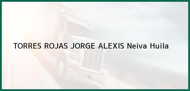 Teléfono, Dirección y otros datos de contacto para TORRES ROJAS JORGE ALEXIS, Neiva, Huila, Colombia