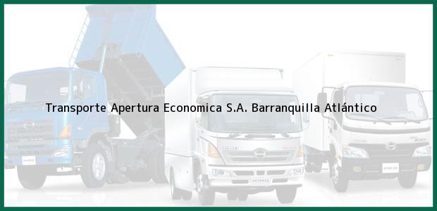 Teléfono, Dirección y otros datos de contacto para Transporte Apertura Economica S.A., Barranquilla, Atlántico, Colombia