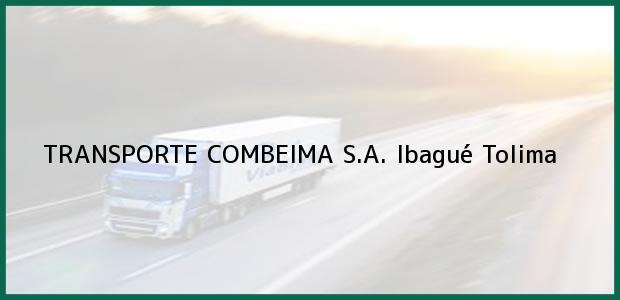 Teléfono, Dirección y otros datos de contacto para TRANSPORTE COMBEIMA S.A., Ibagué, Tolima, Colombia