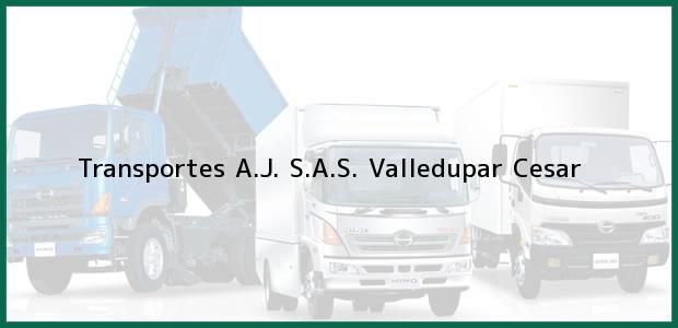 Teléfono, Dirección y otros datos de contacto para Transportes A.J. S.A.S., Valledupar, Cesar, Colombia
