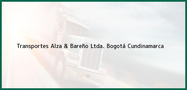 Teléfono, Dirección y otros datos de contacto para Transportes Alza & Bareño Ltda., Bogotá, Cundinamarca, Colombia