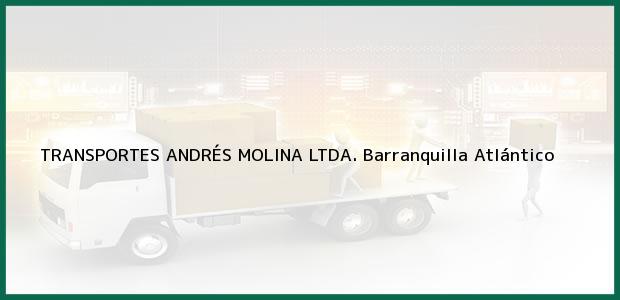Teléfono, Dirección y otros datos de contacto para TRANSPORTES ANDRÉS MOLINA LTDA., Barranquilla, Atlántico, Colombia