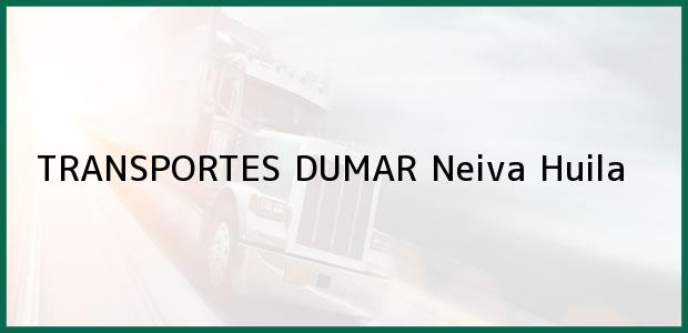 Teléfono, Dirección y otros datos de contacto para TRANSPORTES DUMAR, Neiva, Huila, Colombia