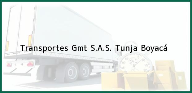 Teléfono, Dirección y otros datos de contacto para Transportes Gmt S.A.S., Tunja, Boyacá, Colombia