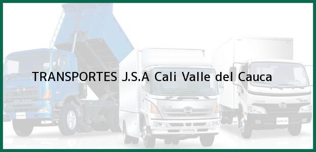 Teléfono, Dirección y otros datos de contacto para TRANSPORTES J.S.A, Cali, Valle del Cauca, Colombia