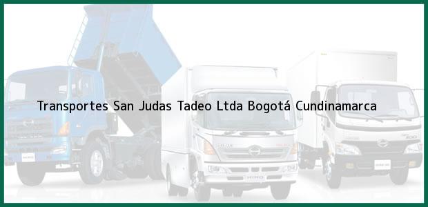 Teléfono, Dirección y otros datos de contacto para Transportes San Judas Tadeo Ltda, Bogotá, Cundinamarca, Colombia