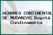 ACARREO CONTINENTAL DE MUDANZAS Bogotá Cundinamarca