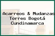 Acarreos & Mudanzas Torres Bogotá Cundinamarca