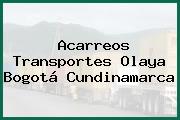 Acarreos Transportes Olaya Bogotá Cundinamarca