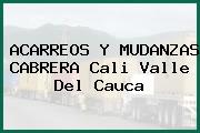 ACARREOS Y MUDANZAS CABRERA Cali Valle Del Cauca