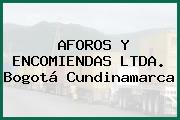 AFOROS Y ENCOMIENDAS LTDA. Bogotá Cundinamarca