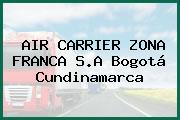 AIR CARRIER ZONA FRANCA S.A Bogotá Cundinamarca