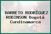 BARRETO RODRÍGUEZ ROBINSON Bogotá Cundinamarca