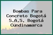 Bombas Para Concreto Bogotá S.A.S. Bogotá Cundinamarca