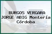 BURGOS VERGARA JORGE ABIG Montería Córdoba