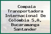 Compaia Transportadora Internacional De Colombia S.A. Bucaramanga Santander