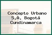 Concepto Urbano S.A. Bogotá Cundinamarca