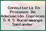 Consultoria En Procesos De Adecuación Coproces S A S Bucaramanga Santander