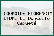 COOMOTOR FLORENCIA LTDA. El Doncello Caquetá