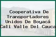 Cooperativa De Transportadores Unidos De Boyacá Cali Valle Del Cauca