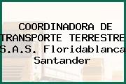 COORDINADORA DE TRANSPORTE TERRESTRE S.A.S. Floridablanca Santander