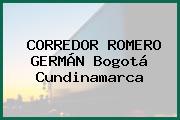CORREDOR ROMERO GERMÁN Bogotá Cundinamarca