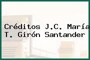 Créditos J.C. María T. Girón Santander