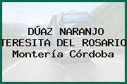 DÚAZ NARANJO TERESITA DEL ROSARIO Montería Córdoba