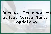 Duramos Transportes S.A.S. Santa Marta Magdalena