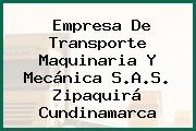 Empresa De Transporte Maquinaria Y Mecánica S.A.S. Zipaquirá Cundinamarca
