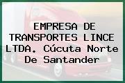 EMPRESA DE TRANSPORTES LINCE LTDA. Cúcuta Norte De Santander