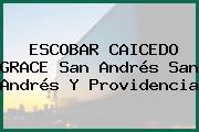 ESCOBAR CAICEDO GRACE San Andrés San Andrés Y Providencia
