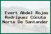 Evert Abdel Rojas Rodríguez Cúcuta Norte De Santander