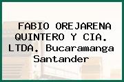 Ver fabio orejarena quintero y cia ltda bucaramanga santander FABIO OREJARENA QUINTERO Y CIA. LTDA. Bucaramanga Santander