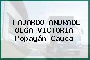 FAJARDO ANDRADE OLGA VICTORIA Popayán Cauca