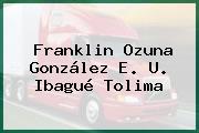 Franklin Ozuna González E. U. Ibagué Tolima