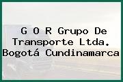 G O R Grupo De Transporte Ltda. Bogotá Cundinamarca