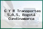 G Y R Transportes S.A.S. Bogotá Cundinamarca