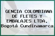 GENCIA COLOMBIANA DE FLETES Y EMBALAJES LTDA. Bogotá Cundinamarca