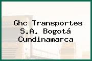 Ghc Transportes S.A. Bogotá Cundinamarca