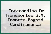 Interandina De Transportes S.A. Inantra Bogotá Cundinamarca
