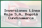 Inversiones Línea Roja S.A. Bogotá Cundinamarca
