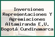 Inversiones Representaciones Y Agremiaciones Altamiranda E.U. Bogotá Cundinamarca