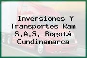 Inversiones Y Transportes Ram S.A.S. Bogotá Cundinamarca