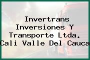 Invertrans Inversiones Y Transporte Ltda. Cali Valle Del Cauca