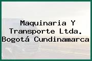 Maquinaria Y Transporte Ltda. Bogotá Cundinamarca