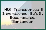 M&G Transportes E Inversiones S.A.S. Bucaramanga Santander