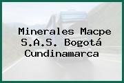 Minerales Macpe S.A.S. Bogotá Cundinamarca